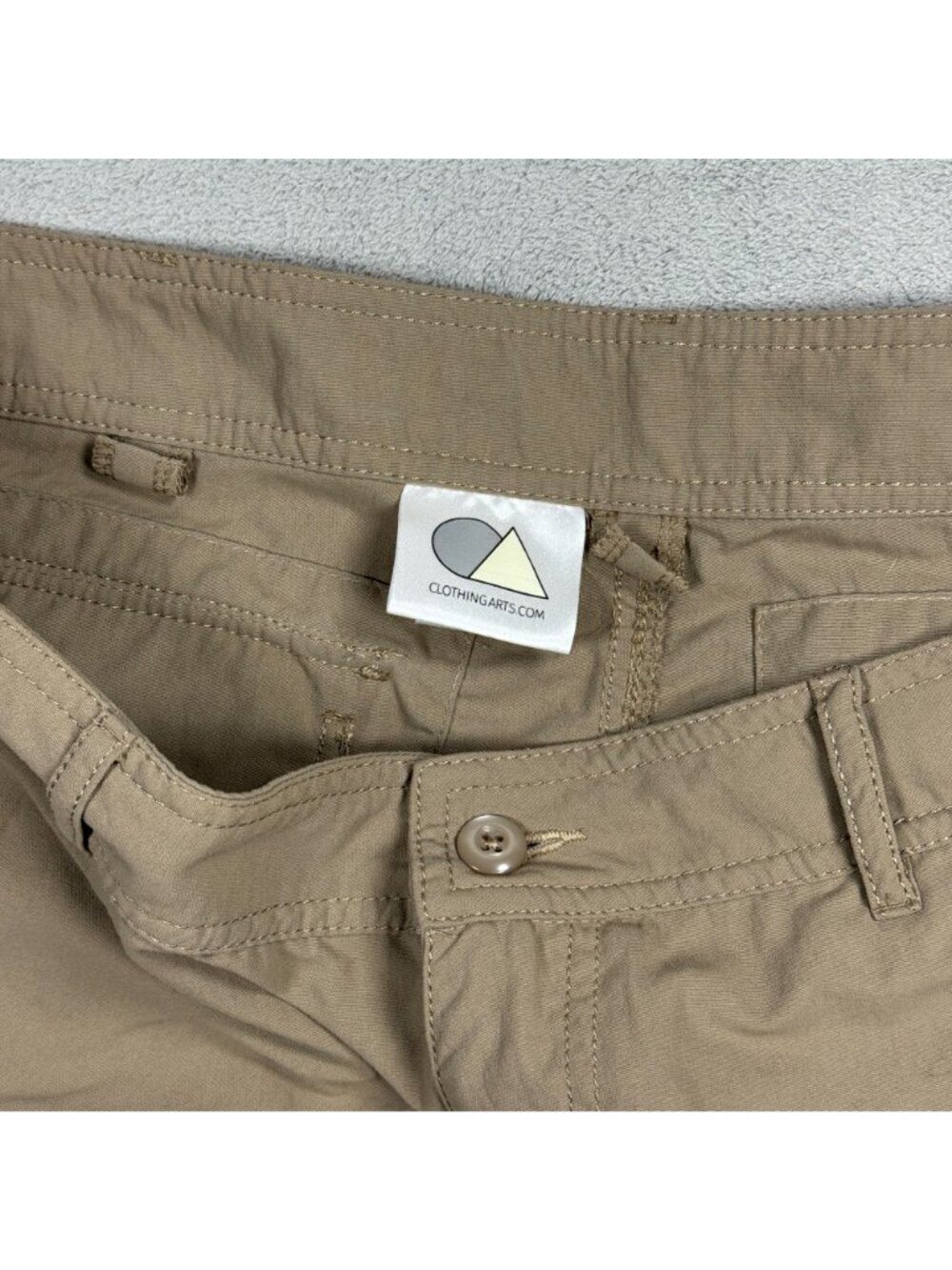 Clothing Arts P Cubed Pick Pocket Proof Mens 38 Khaki Hiking Cargo Travel Pants - Picture 4 of 8